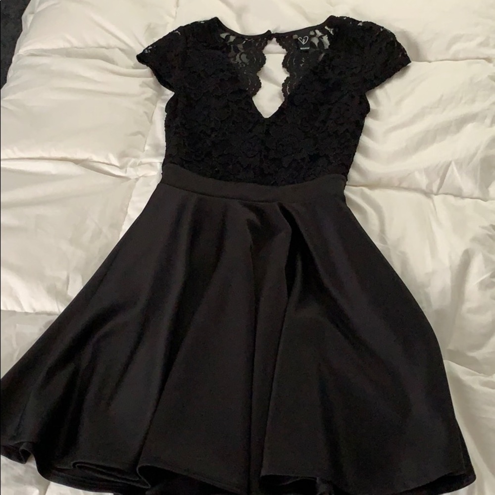 Beautiful lace top little black dress